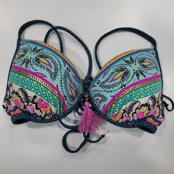 Shade & Shore Bikini Top Gold Beads - Picture 5 of 8